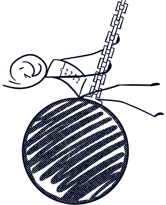 Fun loving Barry swinging around.