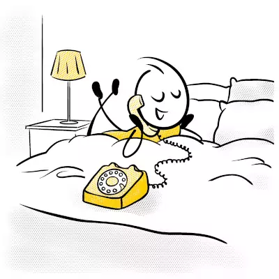 On the phone booking a call is last step.