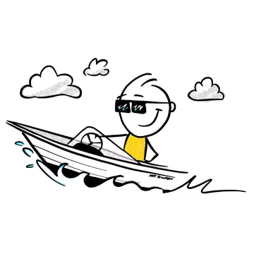 Doing well, taking it easy in my speed boat.