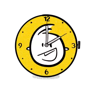 Clock with barrie's image on it.
